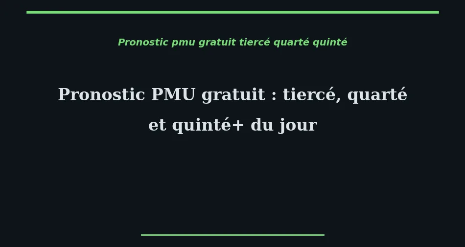 La sélection du jour, expliquée ligne à ligne